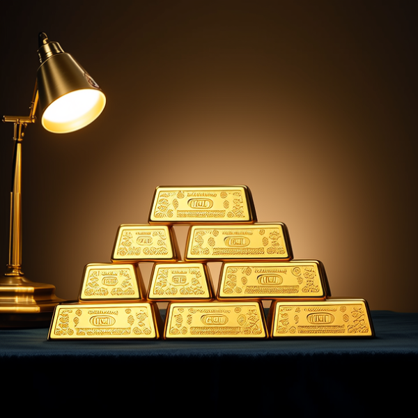 很多金条图片