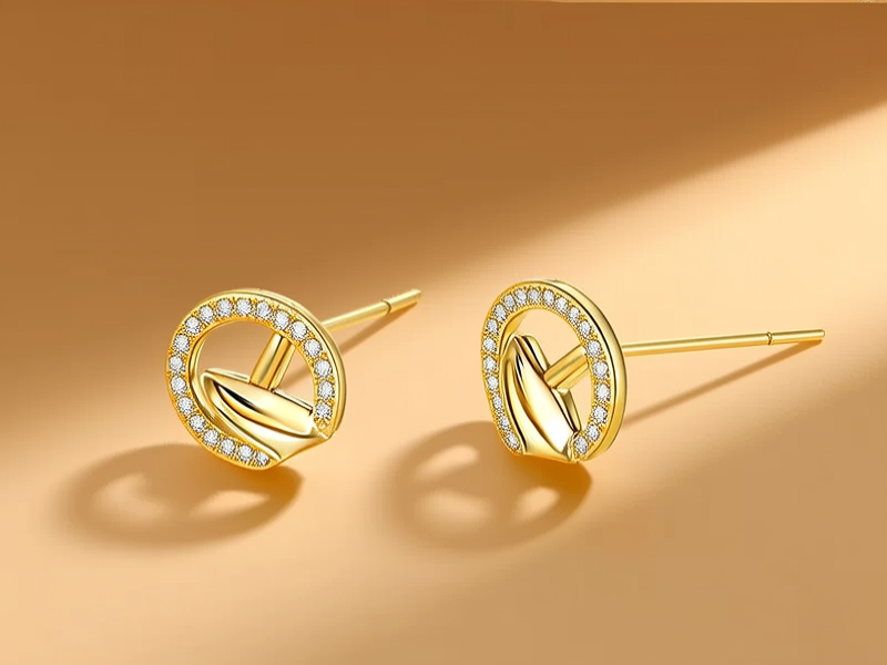 金耳环新款图片