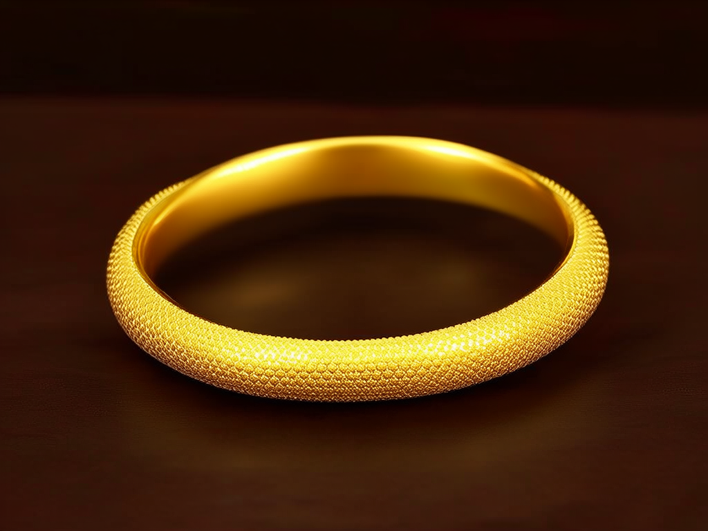 活口黄金手镯图片