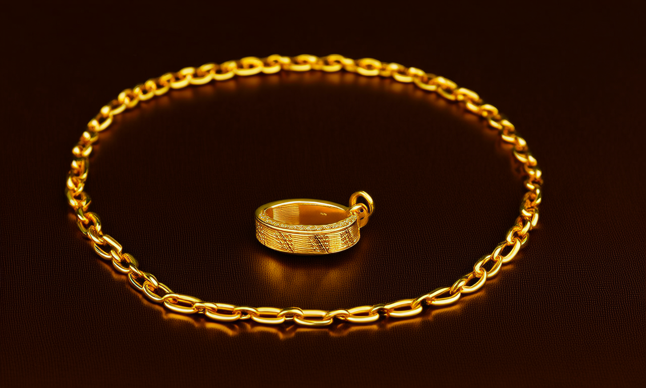 黄金项链链子图片