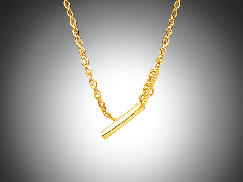 13克黄金项链图片