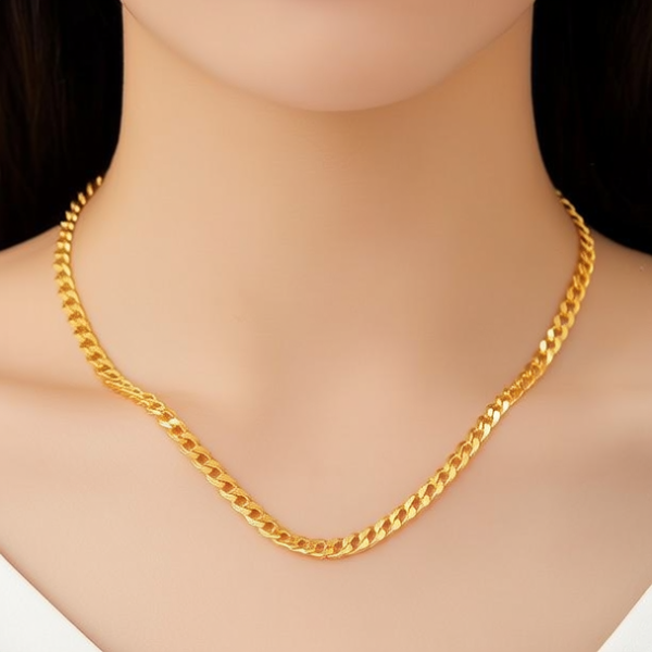 18克黄金项链图片