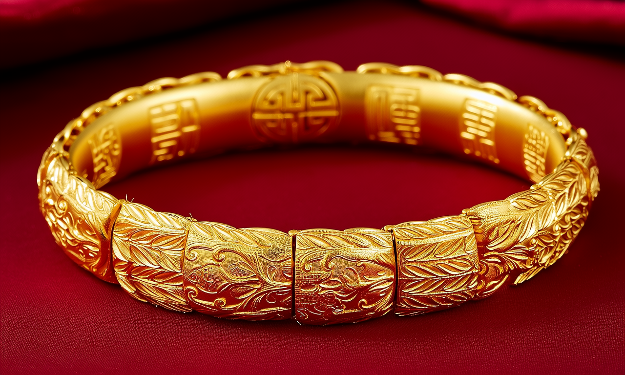 黄金手链老款式图片