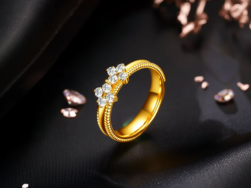 黄金戒指女款式图片