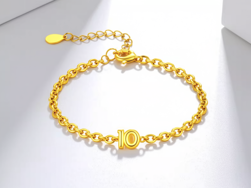 100克黄金手链图片