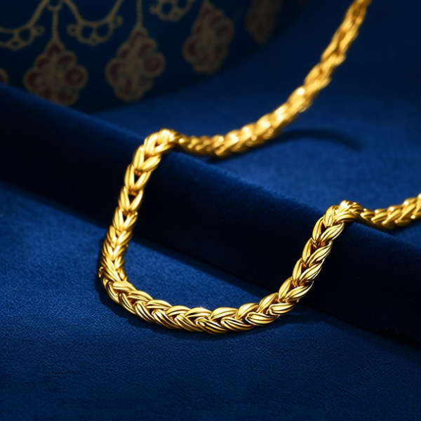 黄金项链50克真实图