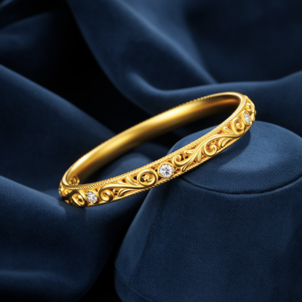 好看的黄金手镯款式图片