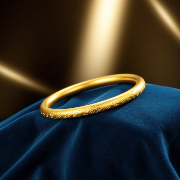 20克实心黄金手镯图片