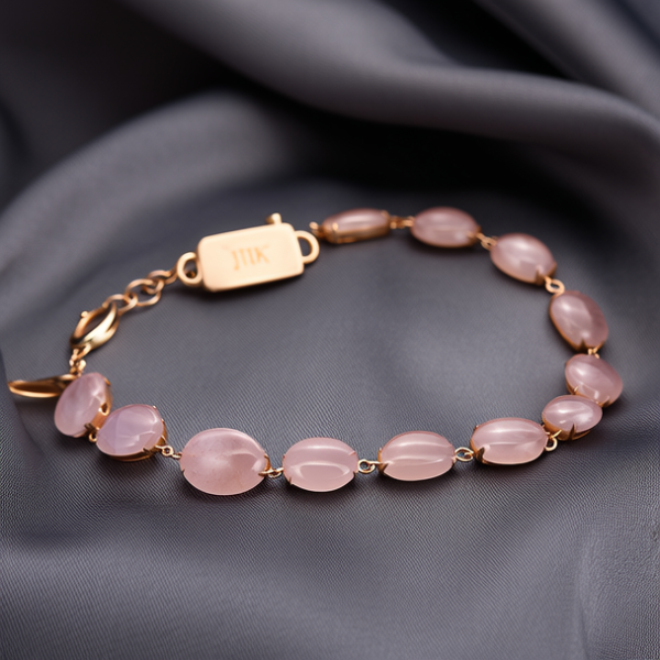 18k金碧玺手链图片