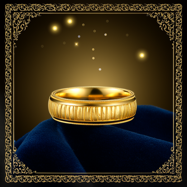 黄金转运戒指图片大全