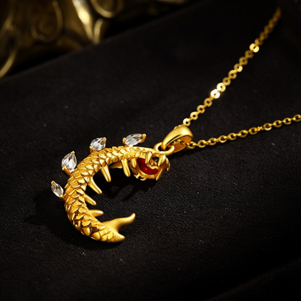 黄金龙骨项链图片大全